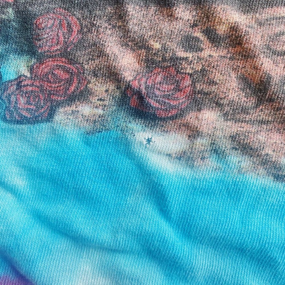 Vintage Liquid Blue XL Grateful Dead Long Sleeve Tie Dye Bertha T Shirt - Picture 8 of 9